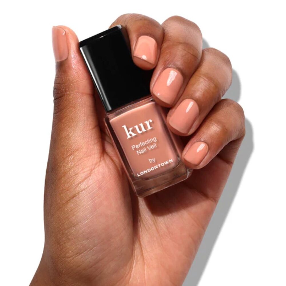 ❣️2/$36 NEW Londontown Kur Perfecting Nail Veil Shade No. 5 Pumpkin Full Sz 12mL